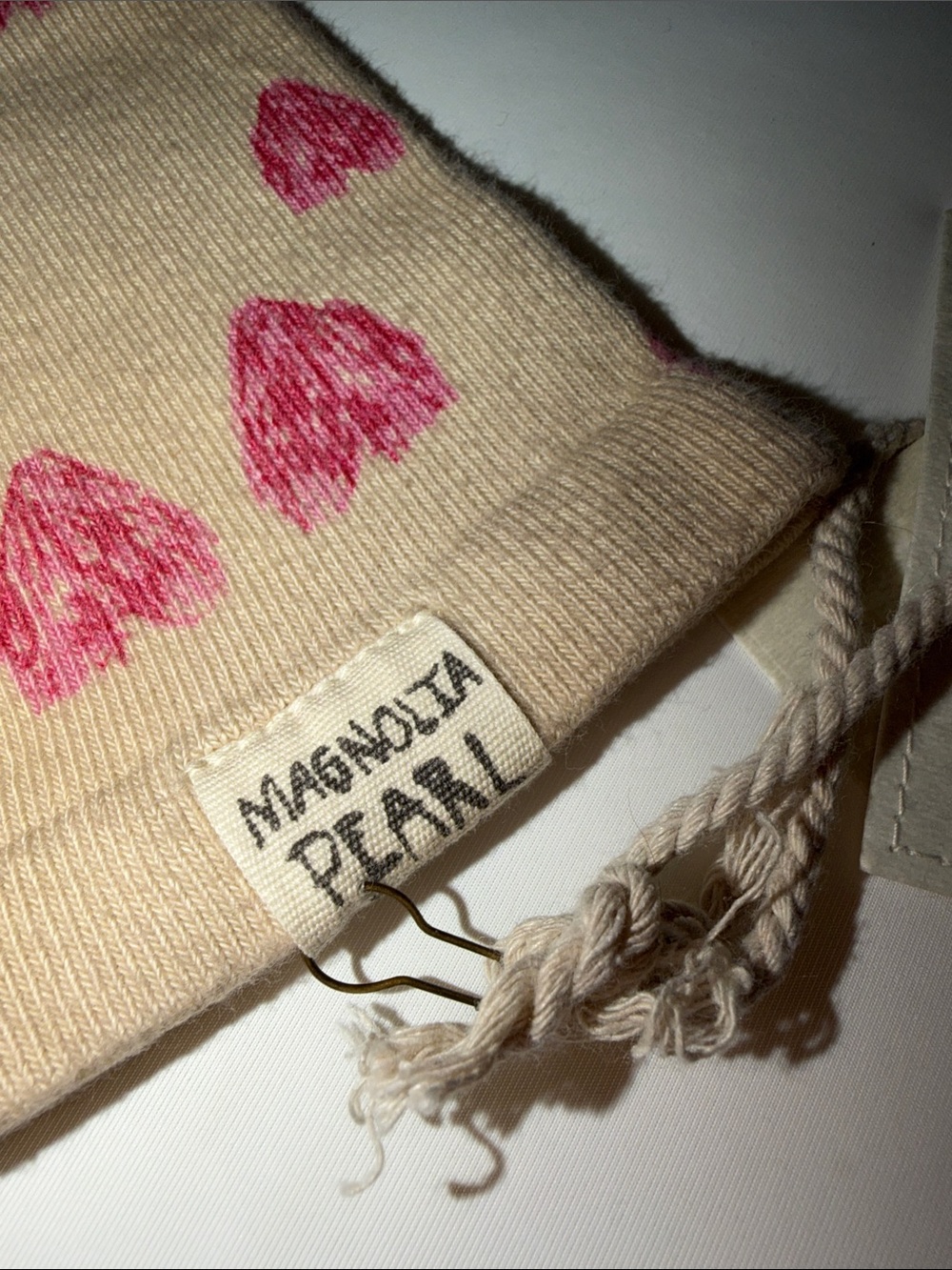 Magnolia Pearl Cotton Heart Socks, NWT - Picture 8 of 10